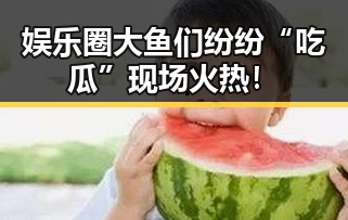 娱乐圈大鱼们纷纷“吃瓜” 现场火热！